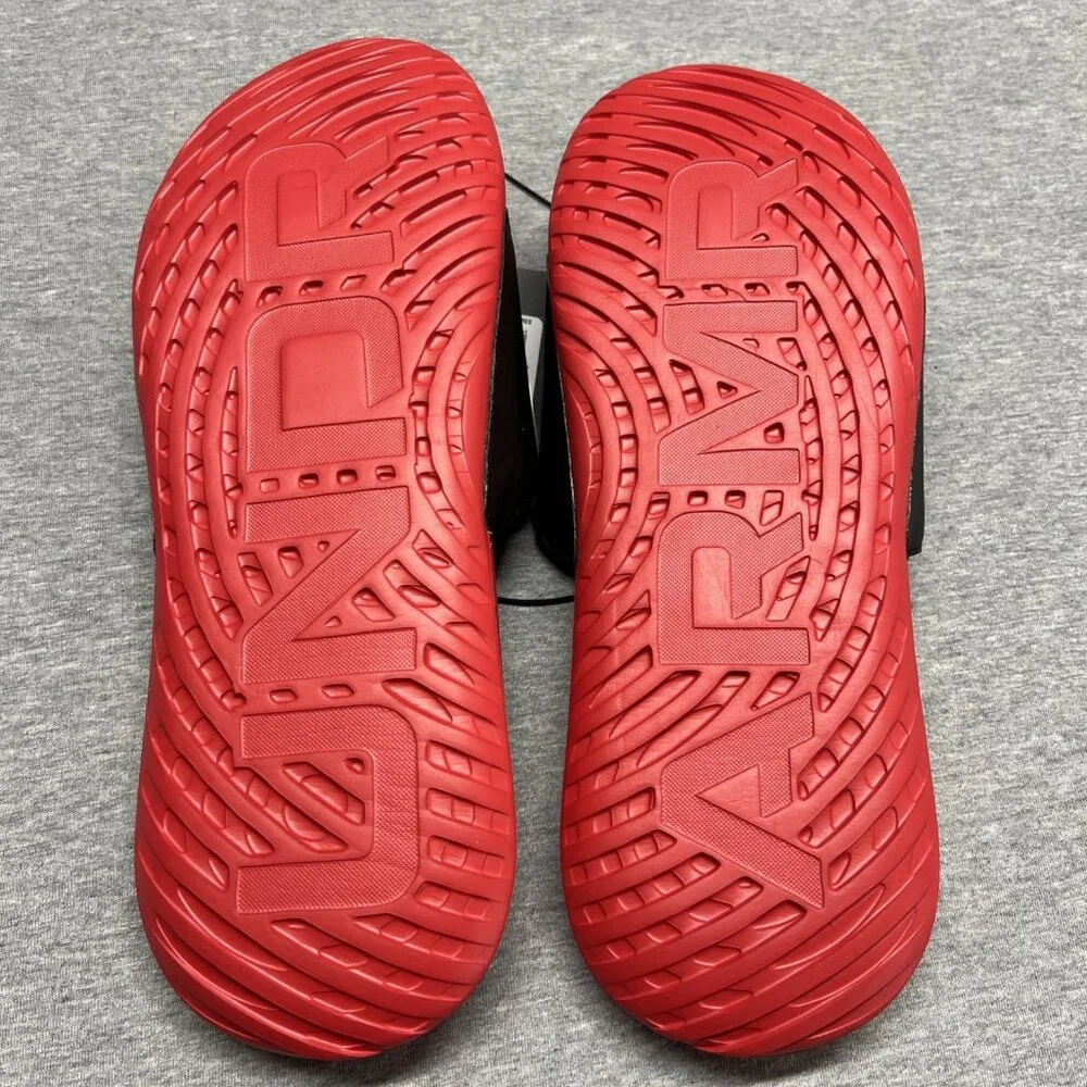 Under Armour Ignite GRH Logo UA Red/Black Men Slip On Casual Sandal Slides Sz 13